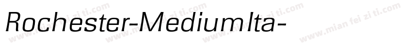 Rochester-MediumIta字体转换