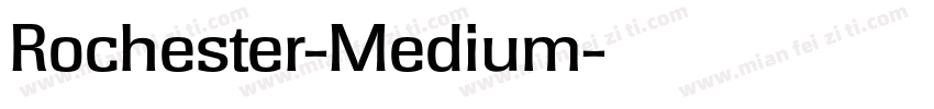 Rochester-Medium字体转换