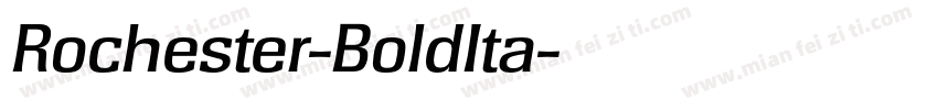Rochester-BoldIta字体转换