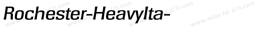 Rochester-HeavyIta字体转换