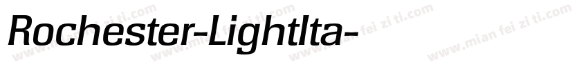 Rochester-LightIta字体转换