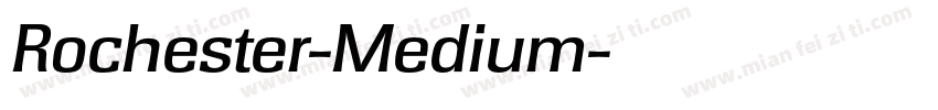 Rochester-Medium字体转换