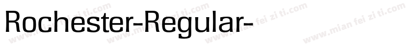 Rochester-Regular字体转换