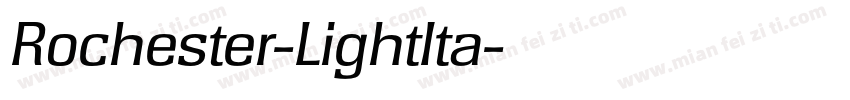 Rochester-LightIta字体转换