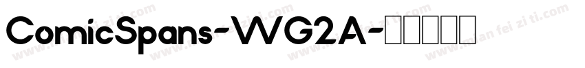 ComicSpans-WG2A字体转换