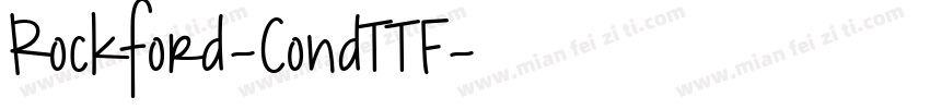 Rockford-CondTTF字体转换