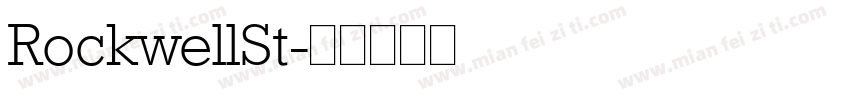 RockwellSt字体转换