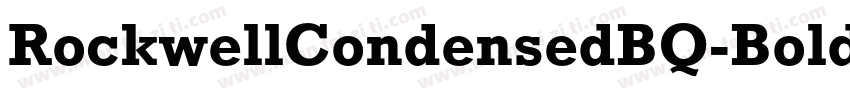 RockwellCondensedBQ-Bold字体转换