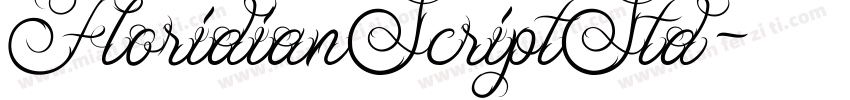 FloridianScriptStd字体转换