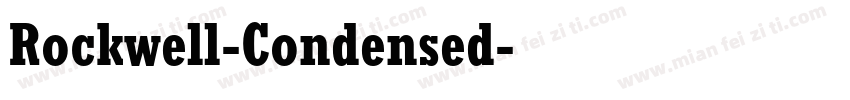 Rockwell-Condensed字体转换