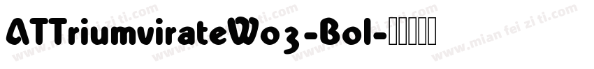 ATTriumvirateW03-Bol字体转换