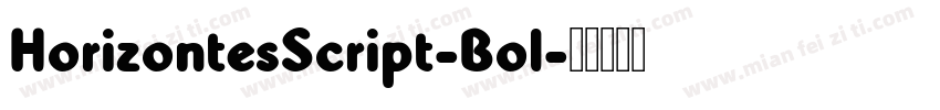 HorizontesScript-Bol字体转换