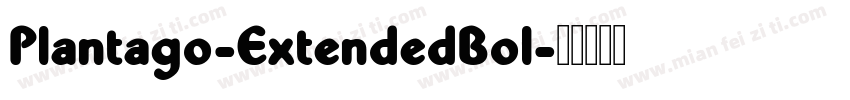 Plantago-ExtendedBol字体转换