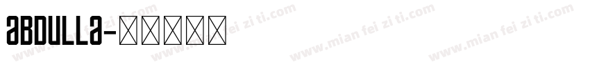 abdulla字体转换