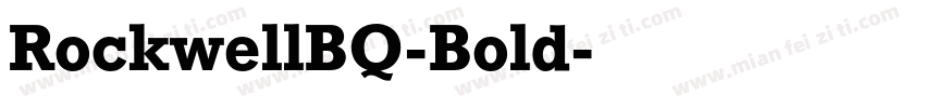 RockwellBQ-Bold字体转换