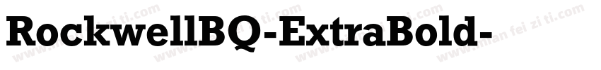 RockwellBQ-ExtraBold字体转换
