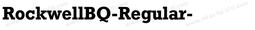 RockwellBQ-Regular字体转换