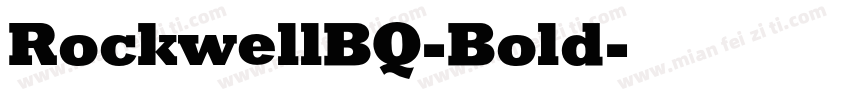 RockwellBQ-Bold字体转换