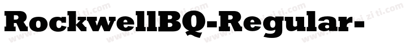 RockwellBQ-Regular字体转换