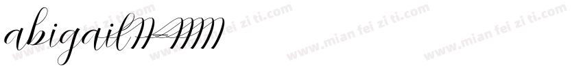 abigail字体字体转换