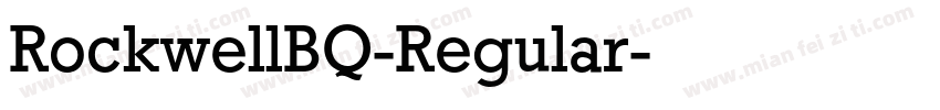 RockwellBQ-Regular字体转换