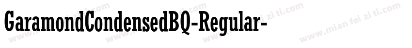 GaramondCondensedBQ-Regular字体转换