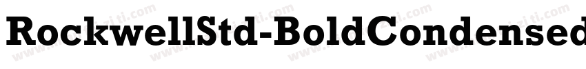 RockwellStd-BoldCondensed字体转换