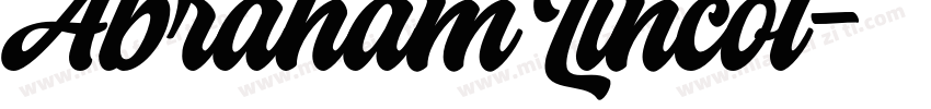 AbrahamLincol字体转换