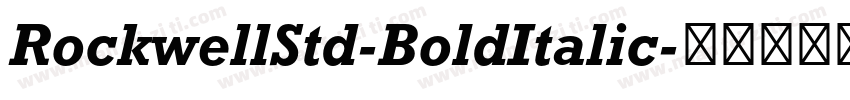 RockwellStd-BoldItalic字体转换