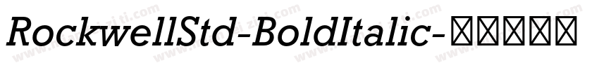RockwellStd-BoldItalic字体转换