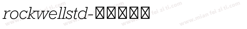 rockwellstd字体转换