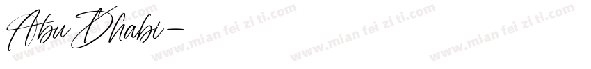 AbuDhabi字体转换