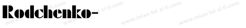 Rodchenko字体转换