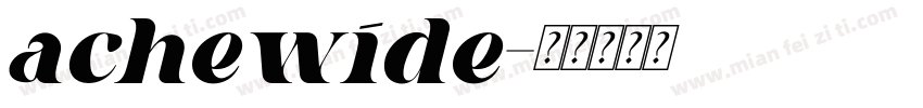 achewide字体转换