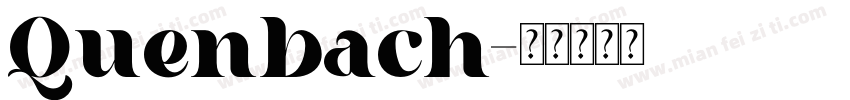 Quenbach字体转换