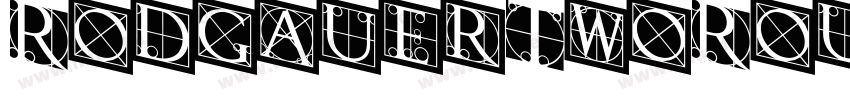 RodgauerTwoRounded-Medium字体转换