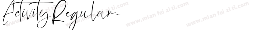 ActivityRegular字体转换