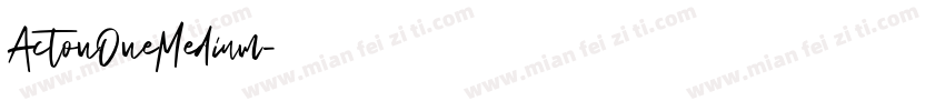 ActonOneMedium字体转换