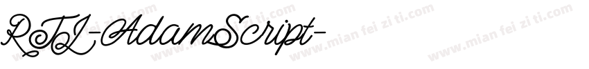RTL-AdamScript字体转换