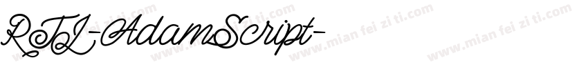 RTL-AdamScript字体转换
