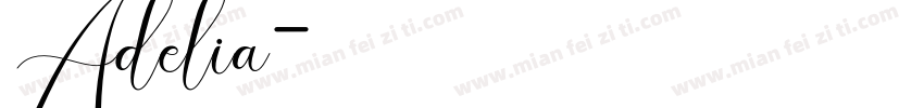 Adelia字体转换