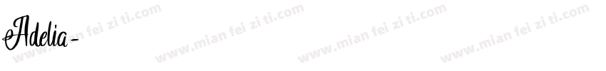 Adelia字体转换