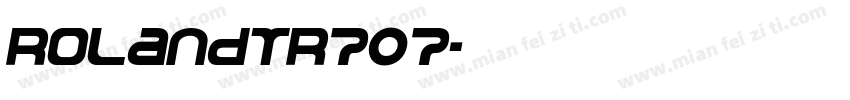 RolandTR707字体转换