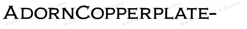 AdornCopperplate字体转换