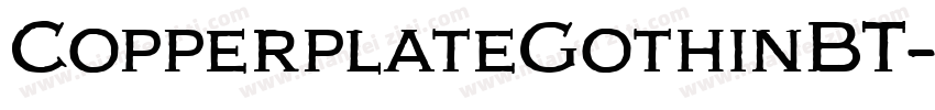 CopperplateGothinBT字体转换