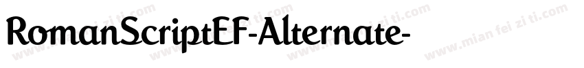 RomanScriptEF-Alternate字体转换