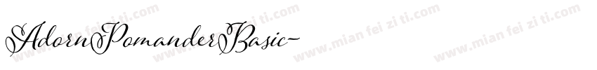 AdornPomanderBasic字体转换