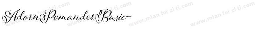 AdornPomanderBasic字体转换