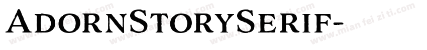 AdornStorySerif字体转换