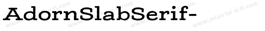 AdornSlabSerif字体转换